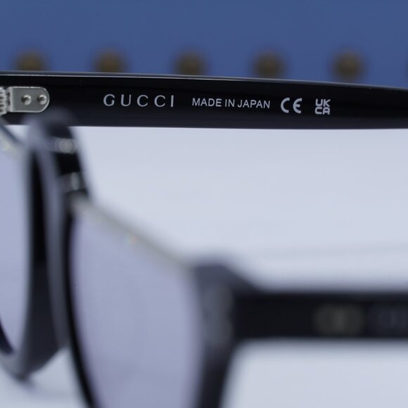 Gucci GG1368S 001 Oval Sunglasses - Black/Grey Mirror - Lowest Price! main image 4